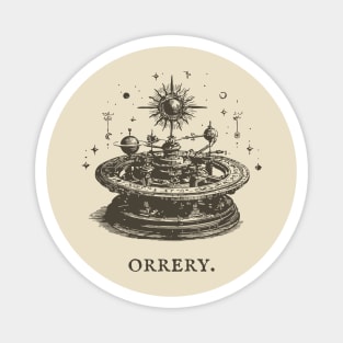Vintage Orrery Mechanical Model of the Solar System Magnet